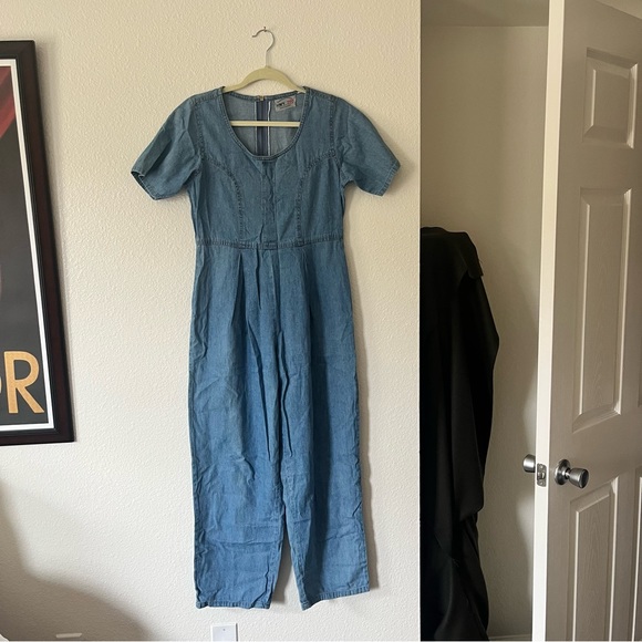 hwy 290 Pants - 90s denim jump suit
